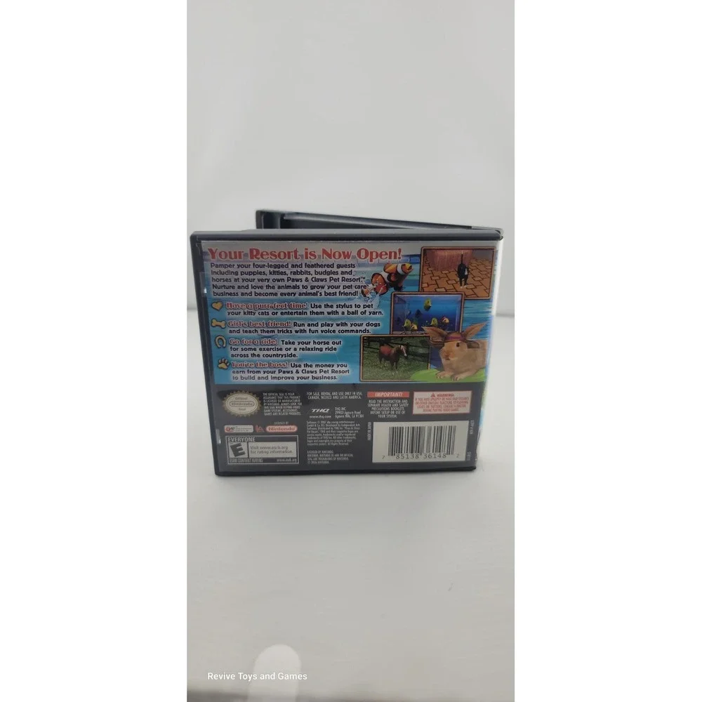 Paws and Claws : Pet Resort (Nintendo DS, 2007) Game and Case Tested and Working